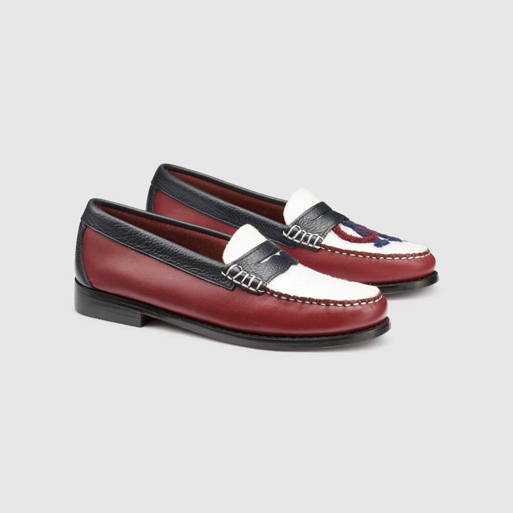 G.H.BASS Whitney Letterman Weejuns Penny Loafer Women's 8